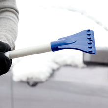Load image into Gallery viewer, Snow Joe SJBLZD 2-In-1 Telescoping Snow Broom + Ice Scraper | 18-Inch Foam Head (Blue)