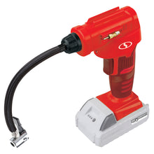 Load image into Gallery viewer, Sun Joe 24V-AJC-LTE-RED-RM 24-Volt iON+ Cordless Portable Air Compressor Kit with Nozzle Adapters, Automatic Digital Pressure Gauge, Built-in LED Light & Case, 2.0-Ah Battery and Charger (Red) (Certified Refurbished)