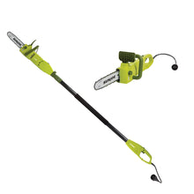 Load image into Gallery viewer, Sun Joe SWJ807E-SJG-RM Electric Convertible Pole Chain Saw | 10 inch | 8.0 Amp (Certified Refurbished)