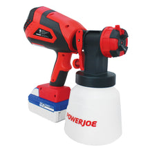 Load image into Gallery viewer, Sun Joe 24V-PS1-RED 24-Volt iON+ Cordless HVLP Handheld Paint Sprayer Kit | 4.0-Ah | W/ 2.0-Ah Battery, Charger, and Included Accessories