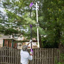 Load image into Gallery viewer, Sun Joe SWJ803E-PRP Electric Multi-Angle Pole Chain Saw | 10 inch | 8.0 Amp (Purple)