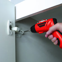 Load image into Gallery viewer, Power Joe PJ4SDFLX Cordless Pivot Screwdriver | 4-Volt | 13-PC Bit Kit | Flex Bit | LED Light
