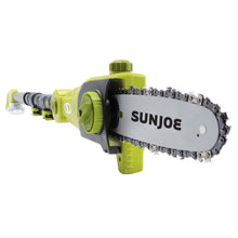 Load image into Gallery viewer, Sun Joe 24V-PS8-LTE-SJG 24-Volt iON+ Cordless Telescoping Pole Chainsaw Kit | 8-Inch | W/ 2.0-Ah Battery and Charger
