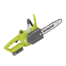 Load image into Gallery viewer, Sun Joe 20ViONLTE-CS10 20-Volt iON Cordless Chainsaw Kit | 10-Inch | W/ 2.0-Ah Battery and Charger
