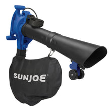 Load image into Gallery viewer, Sun Joe SBJ605E-SJB 3-in-1 Electric Blower | 250 MPH | 14 Amp | Vacuum | Mulcher, Blue
