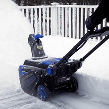 Load image into Gallery viewer, Sun Joe iON100V-POWERUP-BDL 100-Volt iONPRO POWERUP Bundle | W/ 100-Volt Snow Blower Kit, Lawn Mower, and Chainsaw
