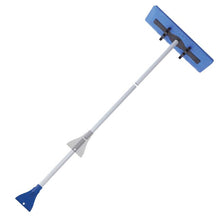 Load image into Gallery viewer, Snow Joe SJBLZD Original 2-in-1 Snow Broom with 18-Inch 3rd Party Tested Scratch Free Foam Head + Large Ice Scraper, Blue
