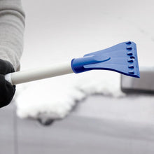 Load image into Gallery viewer, Snow Joe SJBLZD Original 2-in-1 Snow Broom with 18-Inch 3rd Party Tested Scratch Free Foam Head + Large Ice Scraper, Blue
